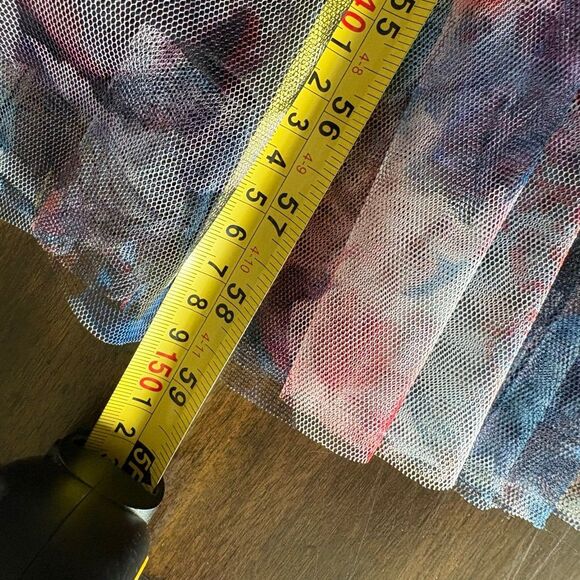 Adrianna Papell Pleated Floral One-Shoulder Chiffon Gown – Size 10 NWT Garden - Picture 10 of 12